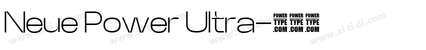 Neue Power Ultra字体转换